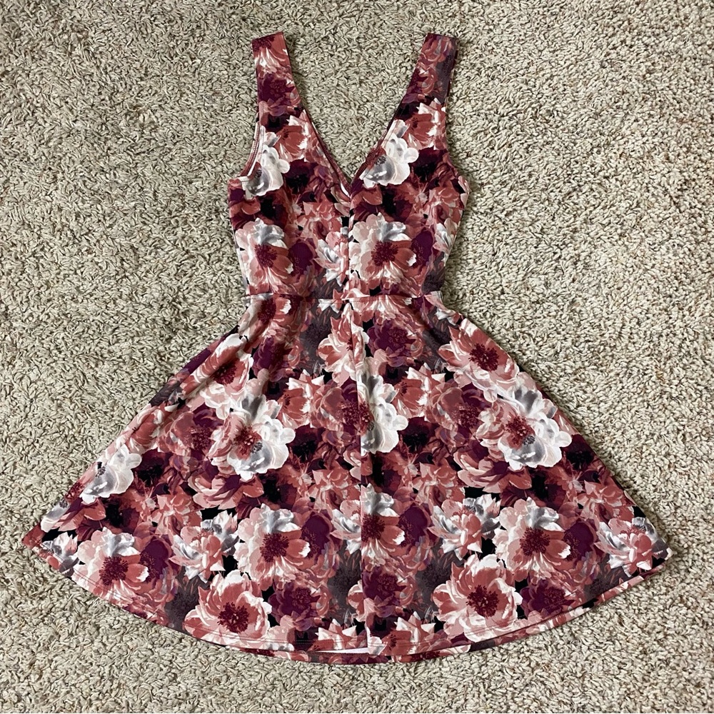Floral A line dress.